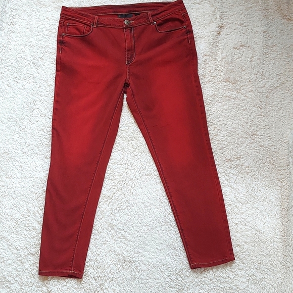 iJeans By Buffalo Charcoal Wash Red Skinny Jeans - Picture 3 of 11